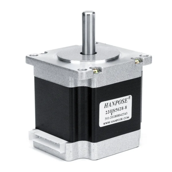 NEMA 23 Stepper Motor, HANPOSE 23HS5628 High Torque – 2.8A, 126N.cm, D-8MM